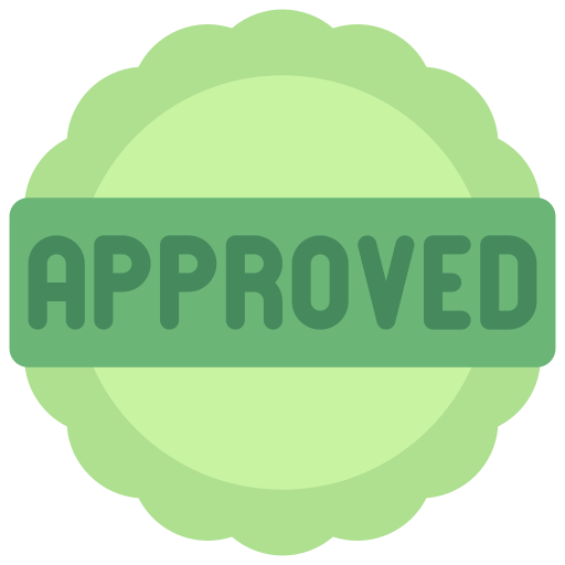 Approved Juicy Fish Flat icon