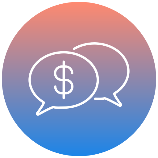 Money talk Generic gradient fill icon