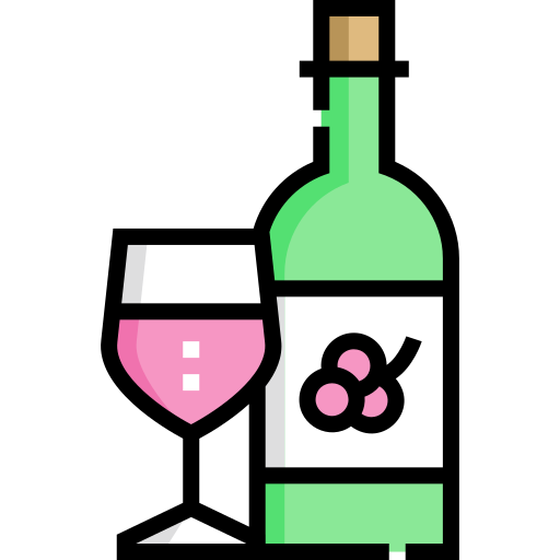 Вино Detailed Straight Lineal color иконка