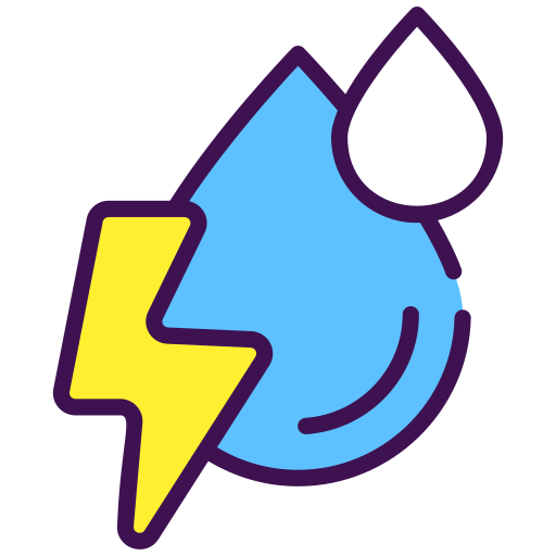Hydropower Generic color lineal-color icon