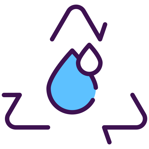 물 재활용 Generic color lineal-color icon