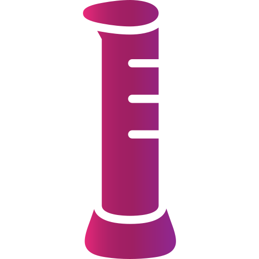 Graduated cylinder Generic gradient fill icon