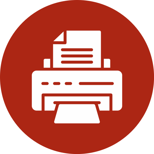 Printer Generic color fill icon