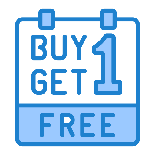 Buy one get one free Generic color lineal-color icon