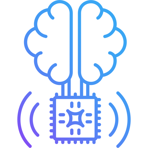 cervello Generic gradient outline icona