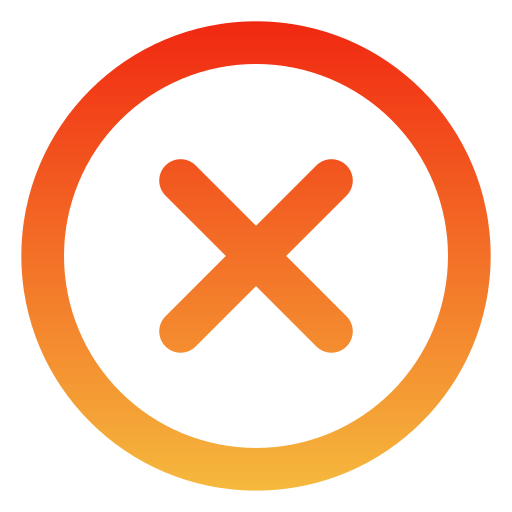 X Generic gradient outline icon