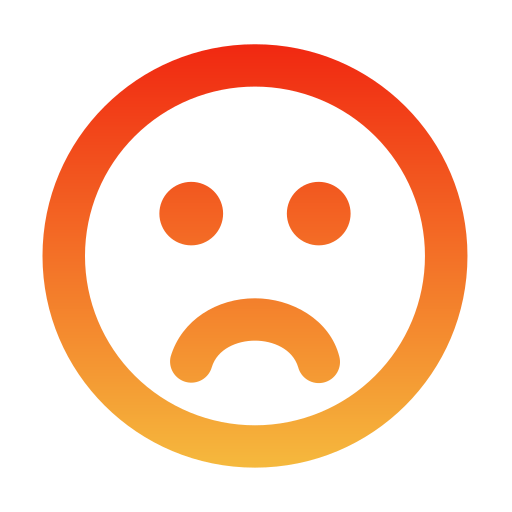 Frown face Generic gradient outline icon