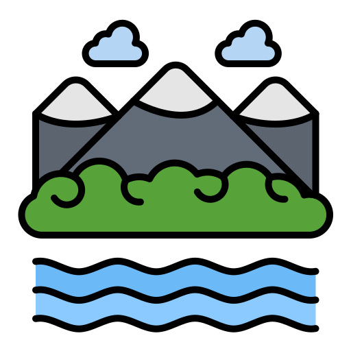 Озеро Generic color lineal-color иконка