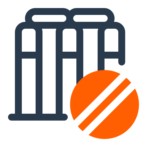 wicket e palla Generic color lineal-color icona