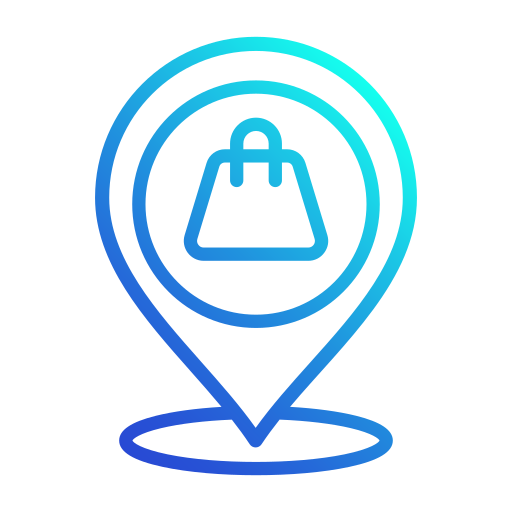 localização da loja Generic gradient outline Ícone