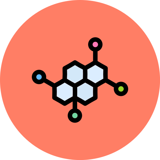 Молекула Generic color lineal-color иконка