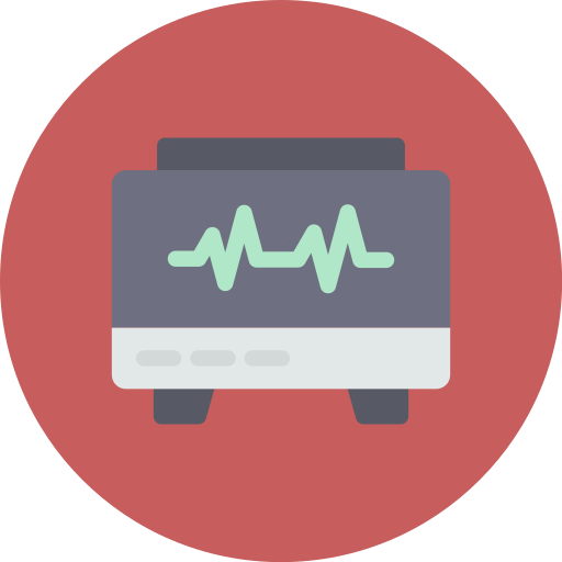 monitor de electrocardiograma Generic color fill icono