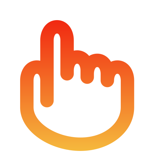 un dedo Generic gradient outline icono