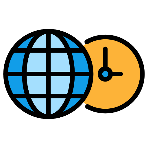 World time Generic color lineal-color icon