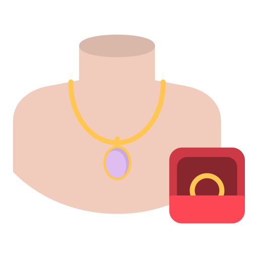 Jewelry Generic color fill icon