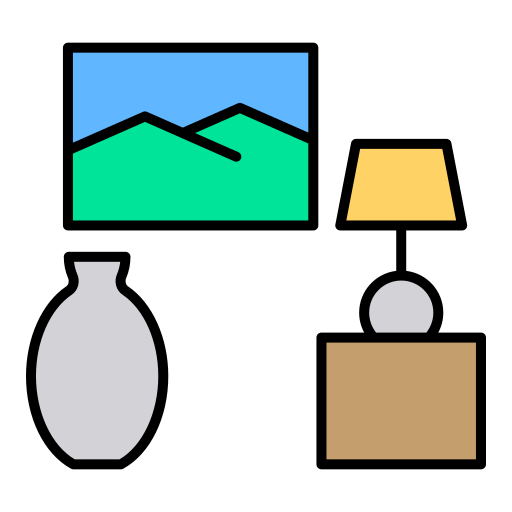 huisdecoratie Generic color lineal-color icoon