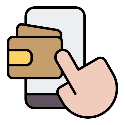 Mobile wallet Generic color lineal-color icon