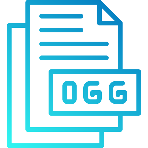 ogg Generic gradient outline Icône