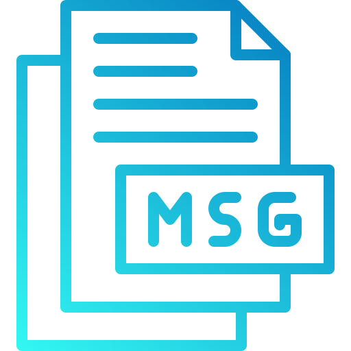 msg Generic gradient outline icona