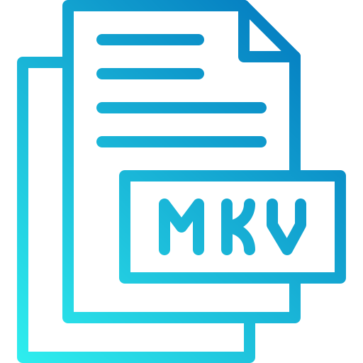mkv Generic gradient outline icon