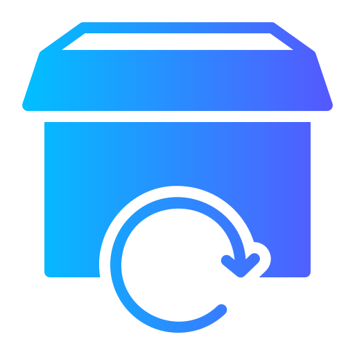 Return Generic gradient fill icon