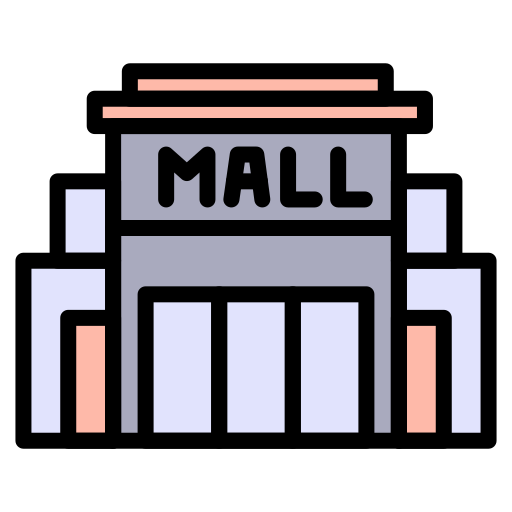 Shopping mall Generic color lineal-color icon