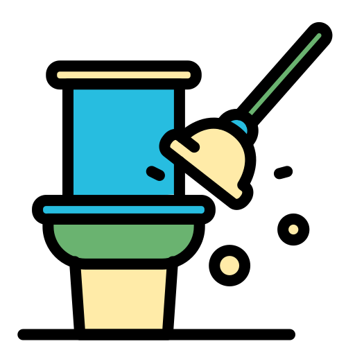 Toilet bowl Generic color lineal-color icon