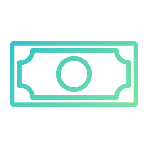 dinero Generic gradient outline icono