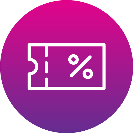 Coupon Generic gradient fill icon