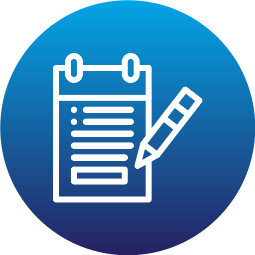 Notepad Generic gradient fill icon