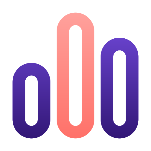 statistiek Generic gradient outline icoon