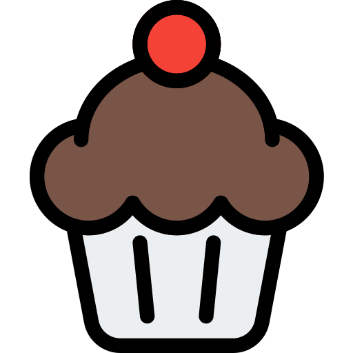 Cupcake Pixel Perfect Lineal Color icon
