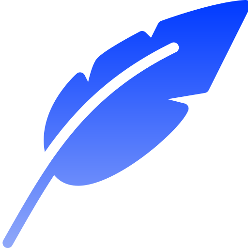 Feather Generic gradient fill icon