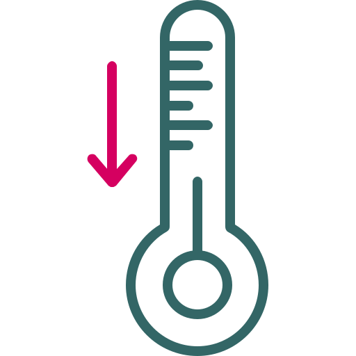 baja temperatura Generic color outline icono