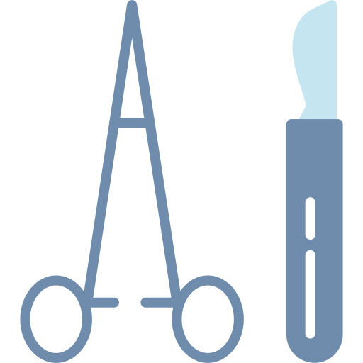 narzędzia chirurgiczne Generic color fill ikona