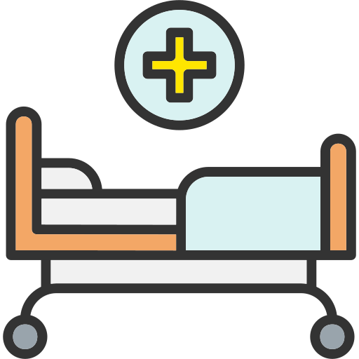 lit d'hôpital Generic color lineal-color Icône