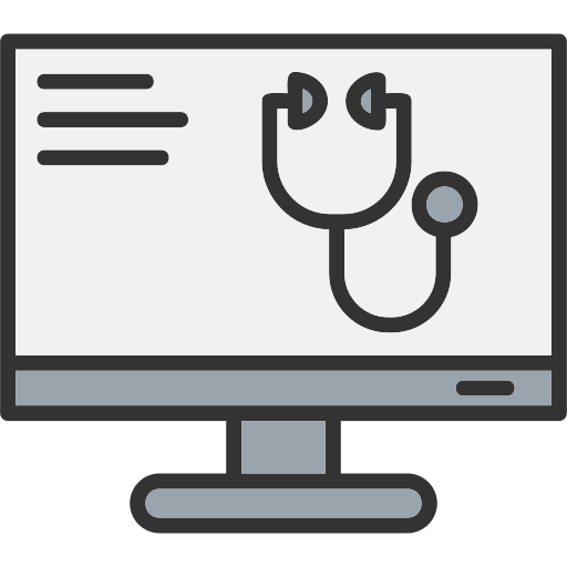 Online doctor Generic color lineal-color icon