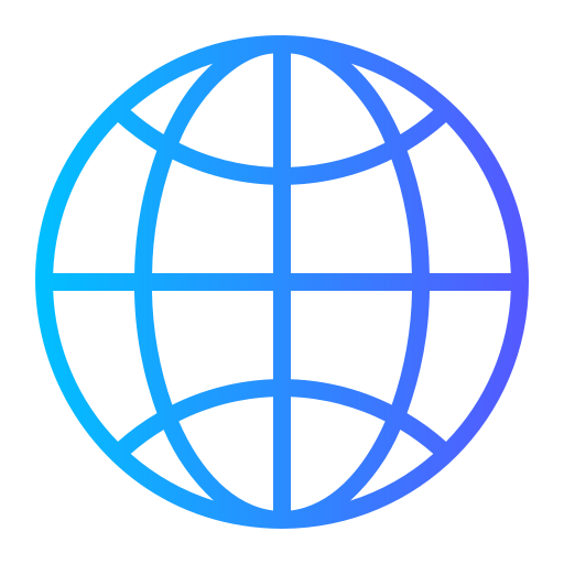 wereldbol Generic gradient outline icoon