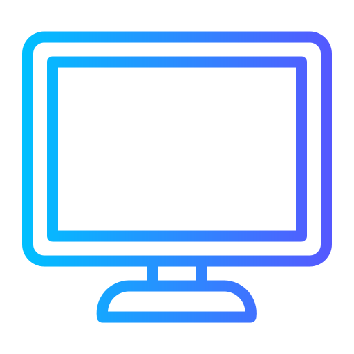 monitor Generic gradient outline icoon