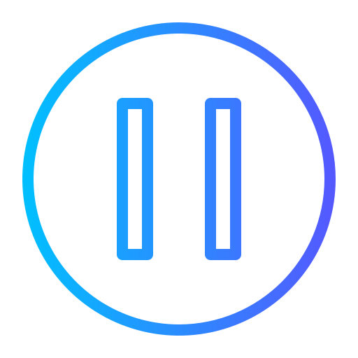 pause Generic gradient outline icon