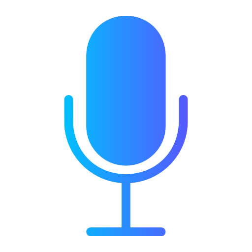 mikrofon Generic gradient fill ikona