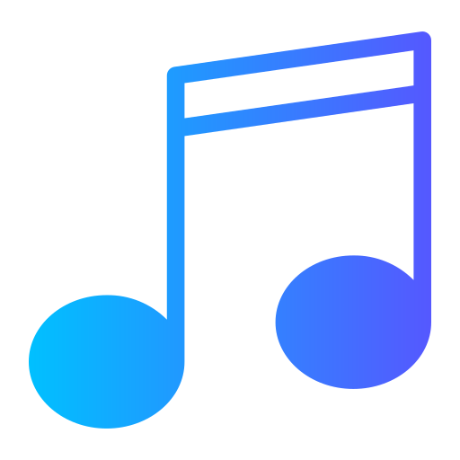 música Generic gradient fill icono