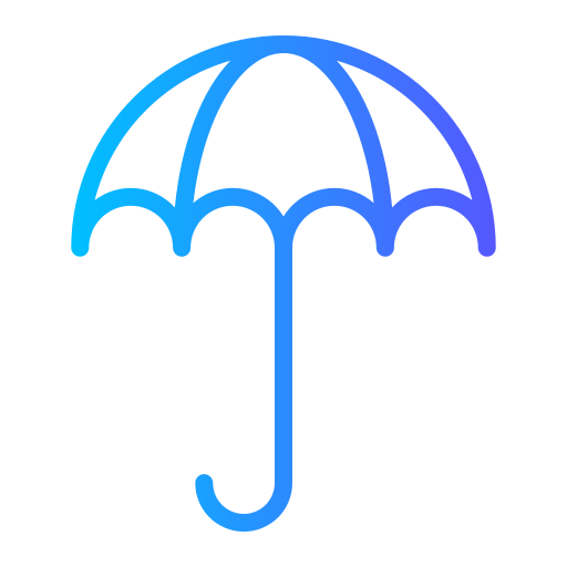 paraguas Generic gradient outline icono
