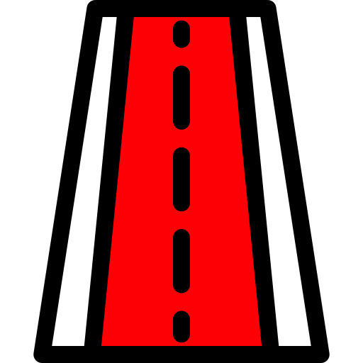 Road Generic color lineal-color icon