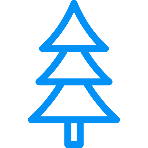 Christmas tree Generic color outline icon