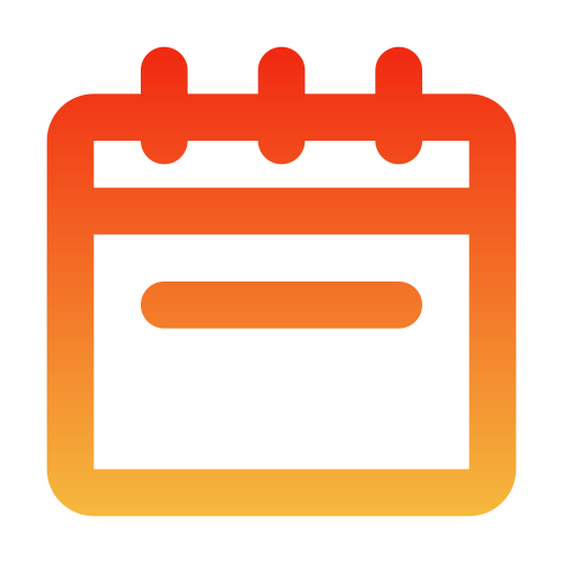 Calendar week Generic gradient outline icon