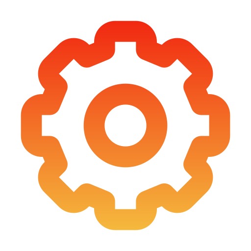 Cog Generic gradient outline icon