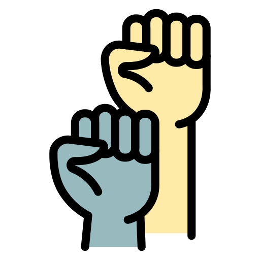 手を上げる Generic color lineal-color icon
