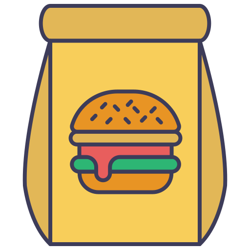 食べ物の出前 Generic color lineal-color icon