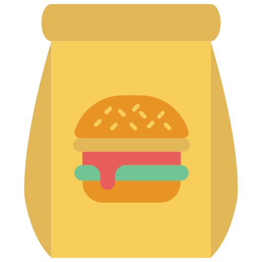 食べ物の出前 Generic color fill icon